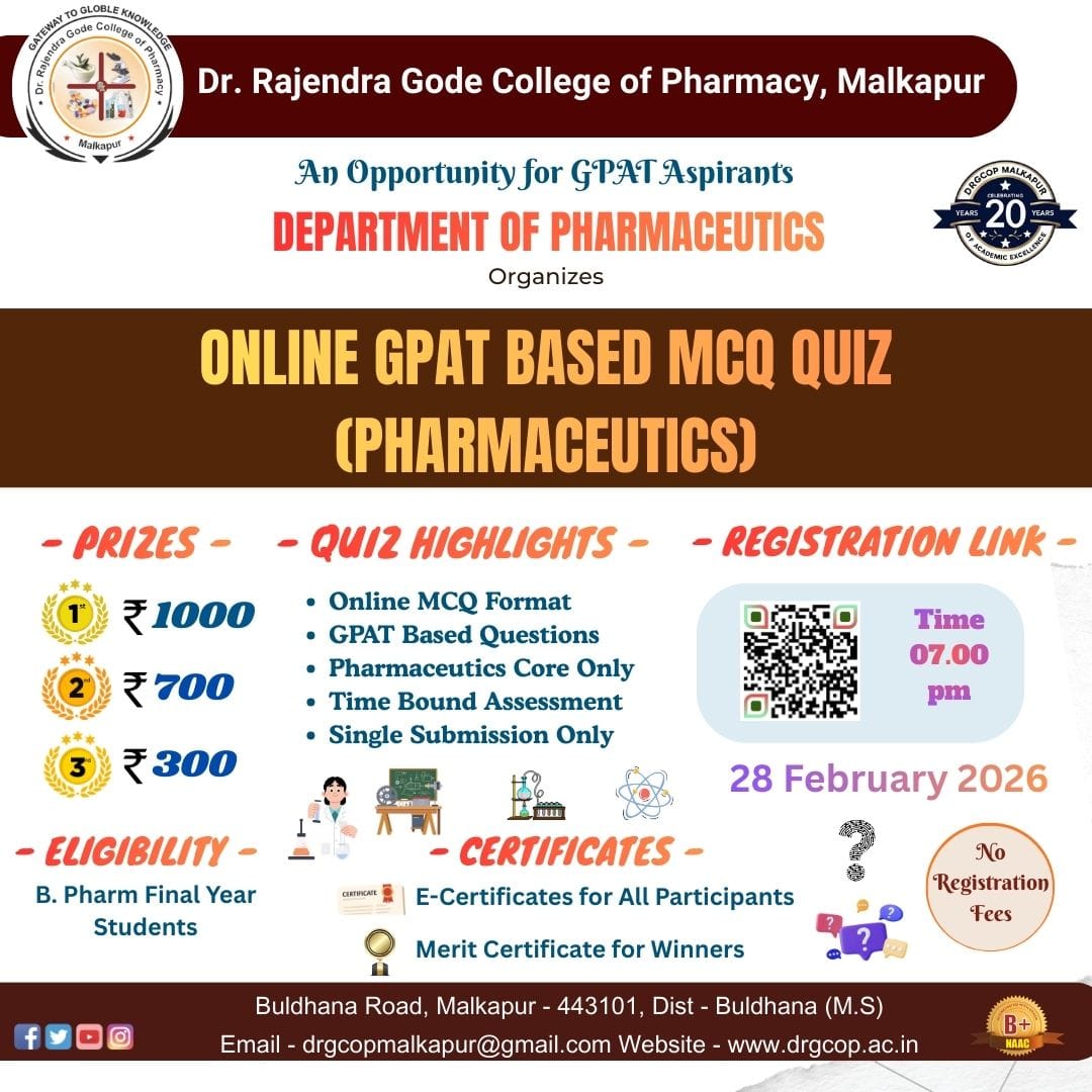 Online GPAT Based MCQ Quiz (Pharmaceutics)