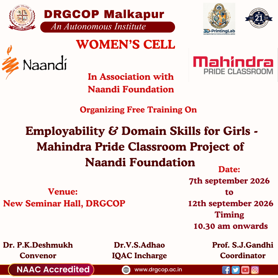 Free Employability & Domain Skill Training for Girls  Mahindra Pride Classroom Project – Naandi Foundation