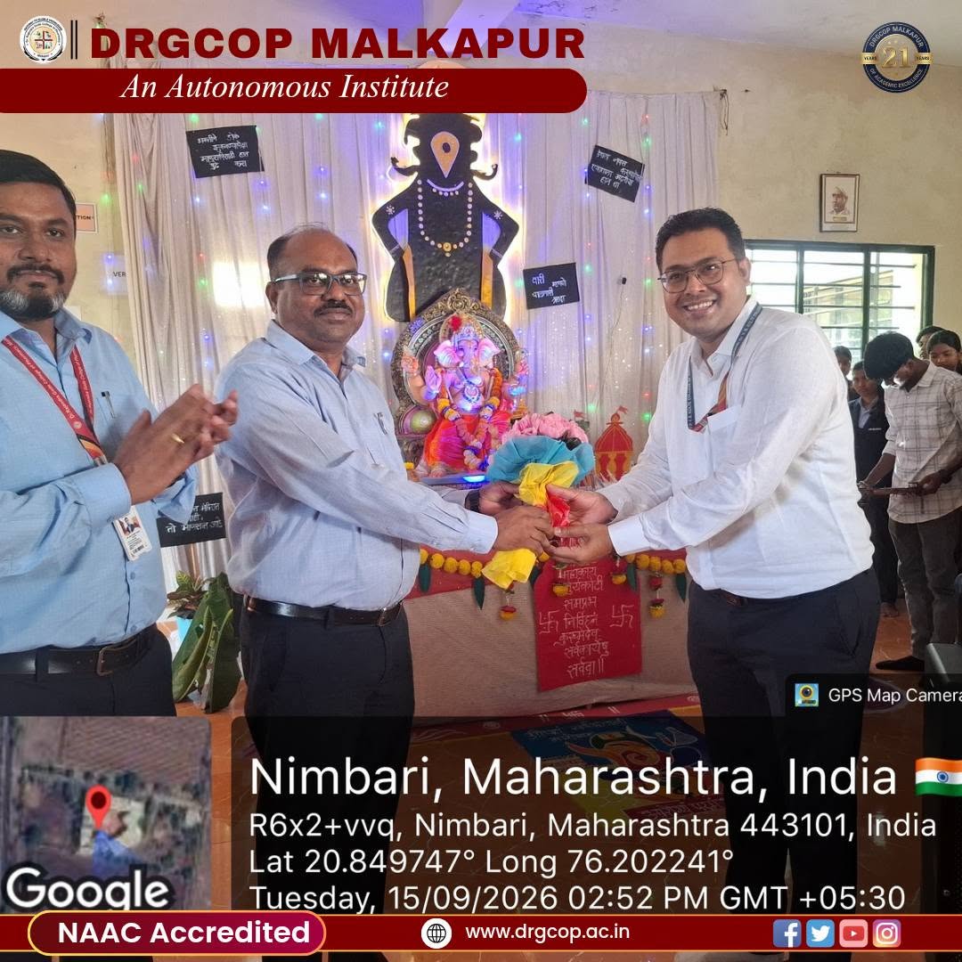 MODEL MAKING & POSTER PRESENTATION COMPETITION 2026  Dr. Rajendra Gode College of Pharmacy, Malkapur